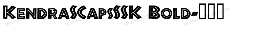 KendraSCapsSSK Bold字体转换